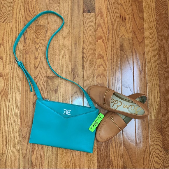 Sam Edelman Teal Crossbody Purse euc - Picture 7 of 7